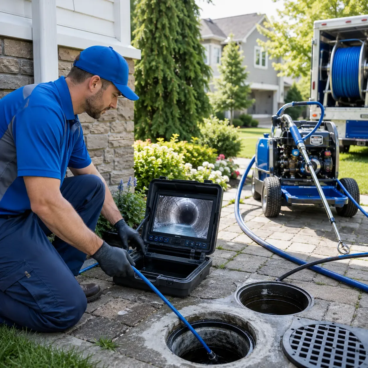 Outdoor drain cleaning professionals serving Utopia, TX
